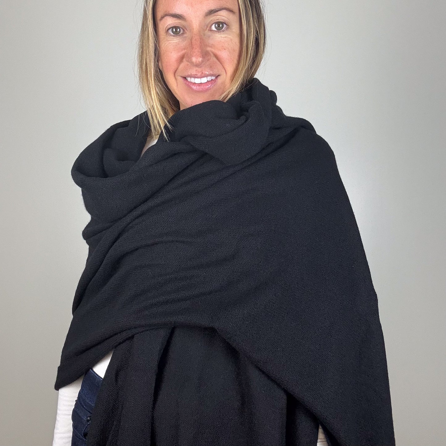 Equipment Black Cashmere Travel Wrap