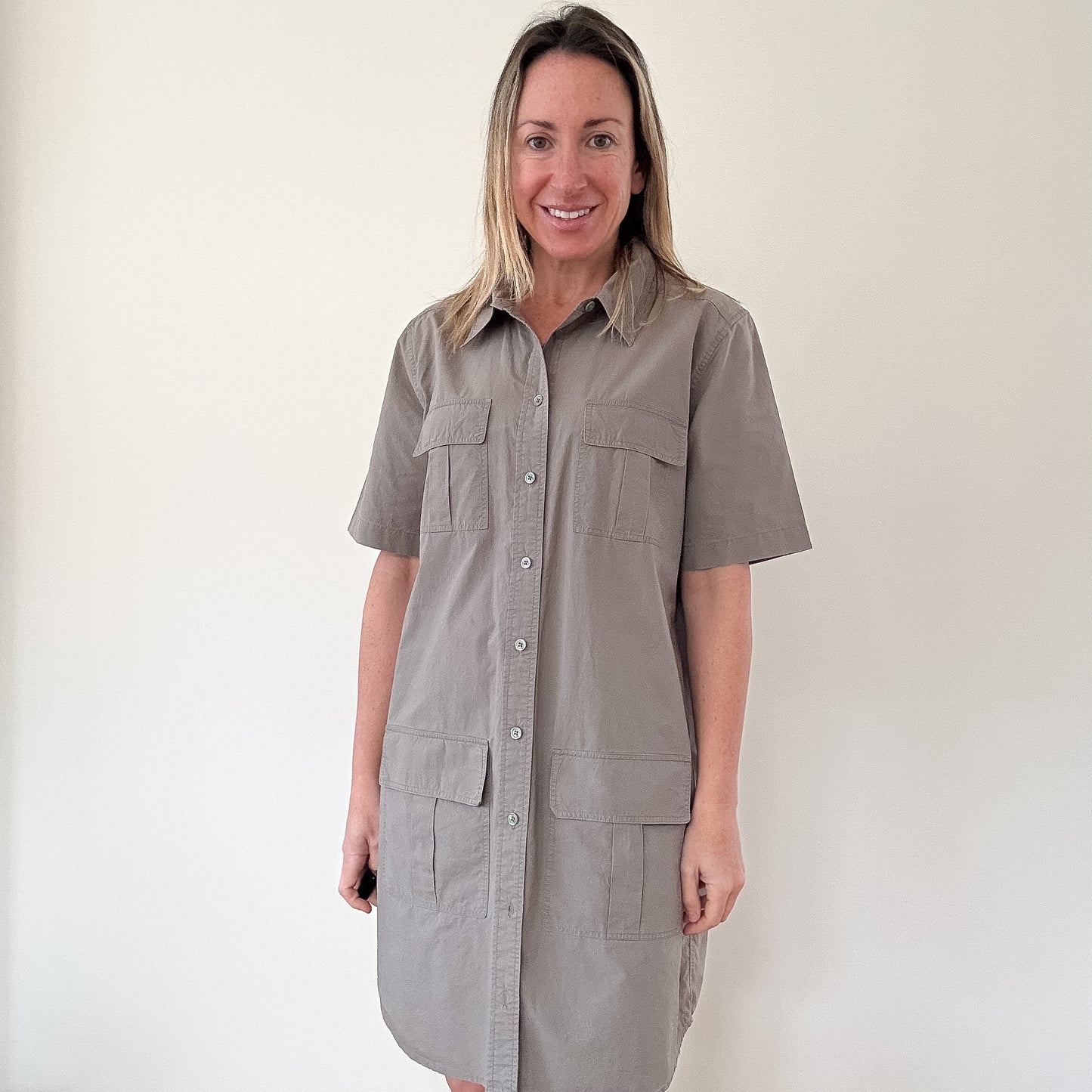 Equipment Cotton Remy Utility Dress - Size M