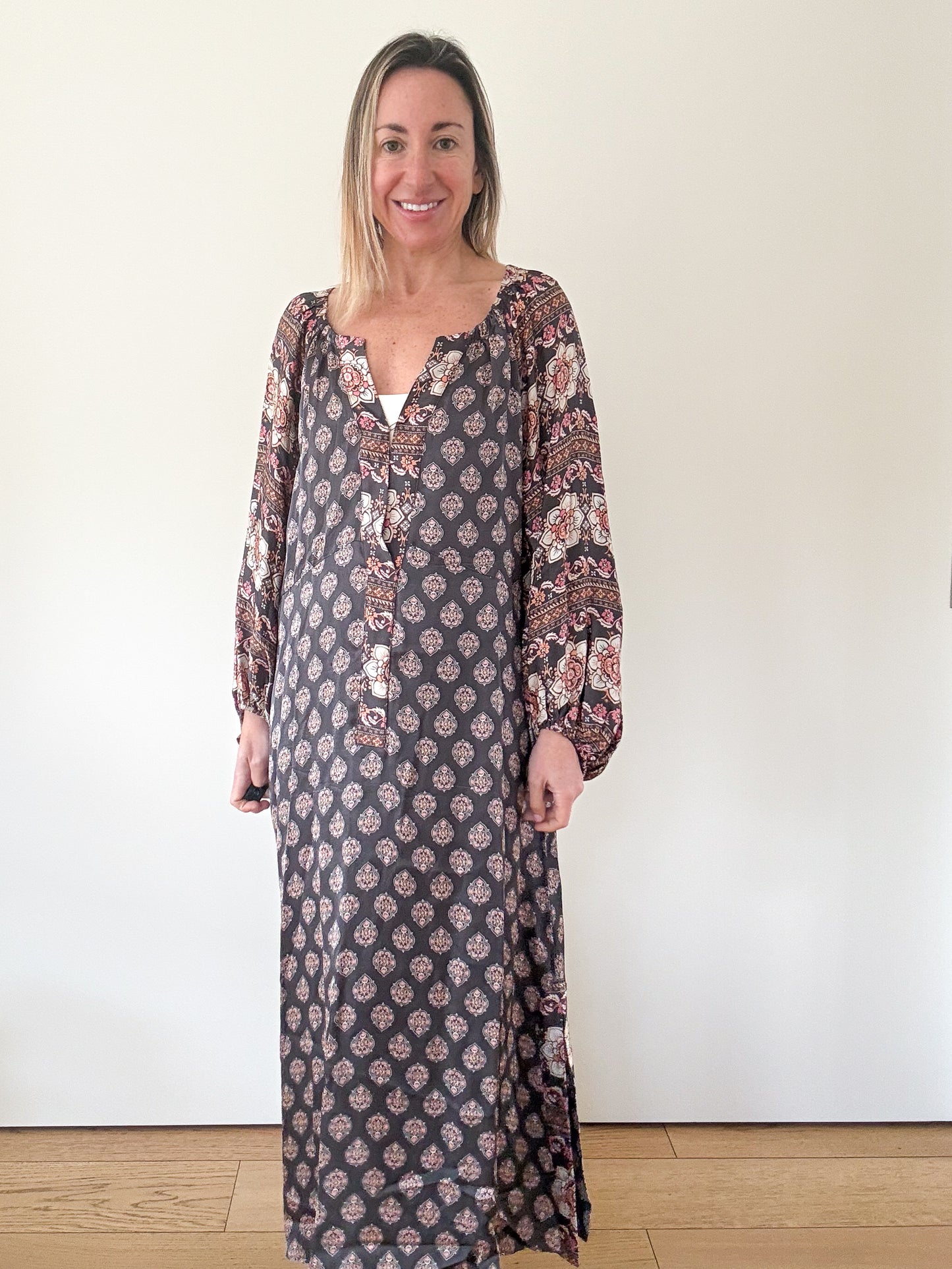 Odd Molly Black Printed Hayden Maxi - Size 3