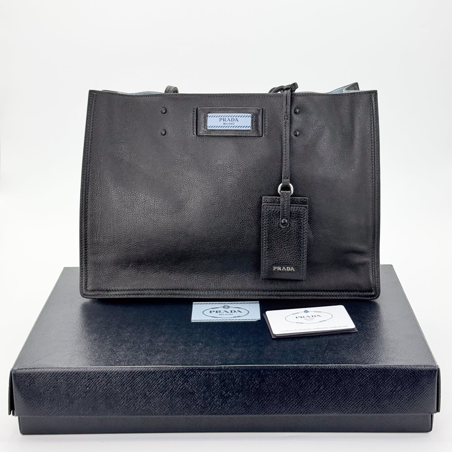 Prada Etiquette Leather Tote
