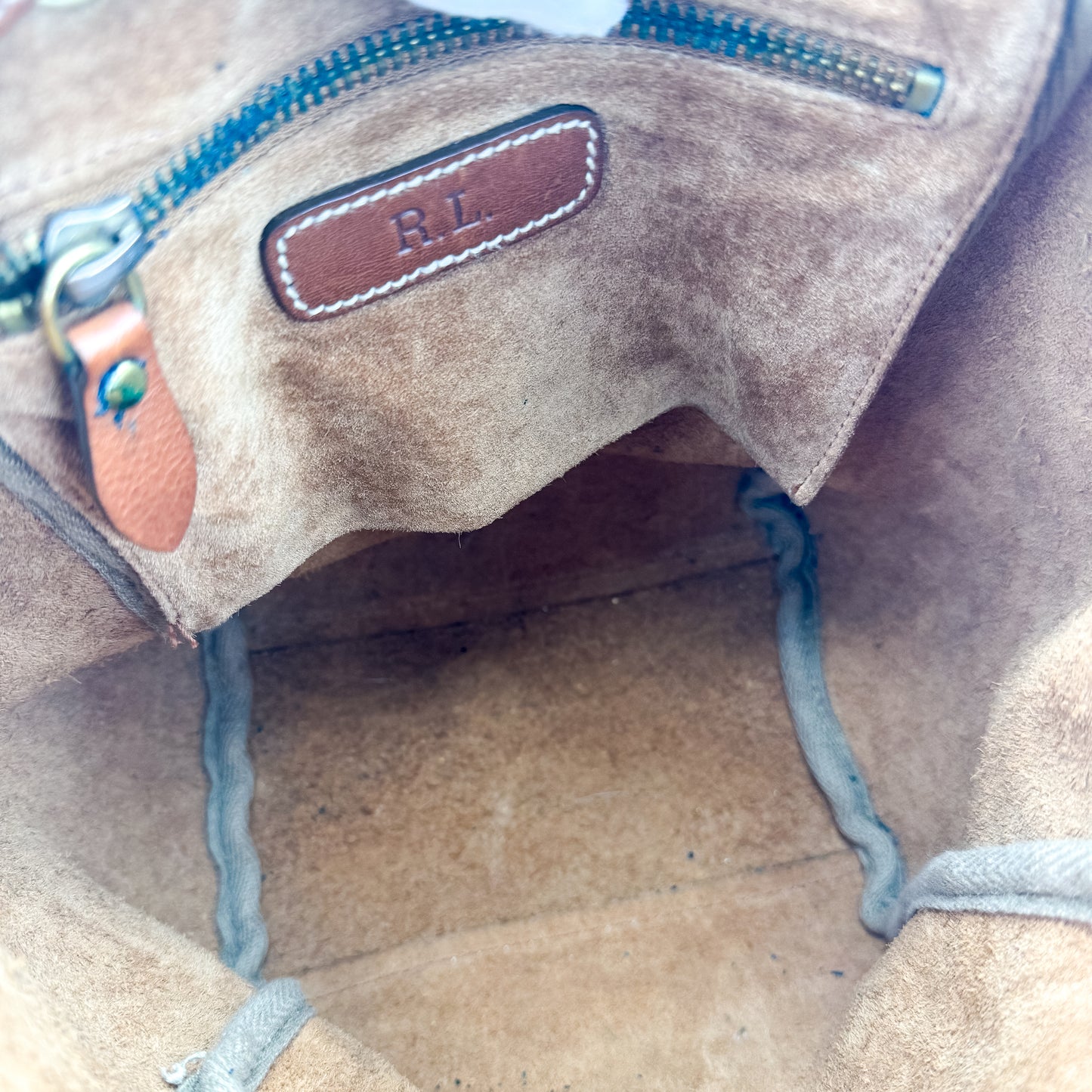 Ralph Lauren Leather Cognac Crossbody