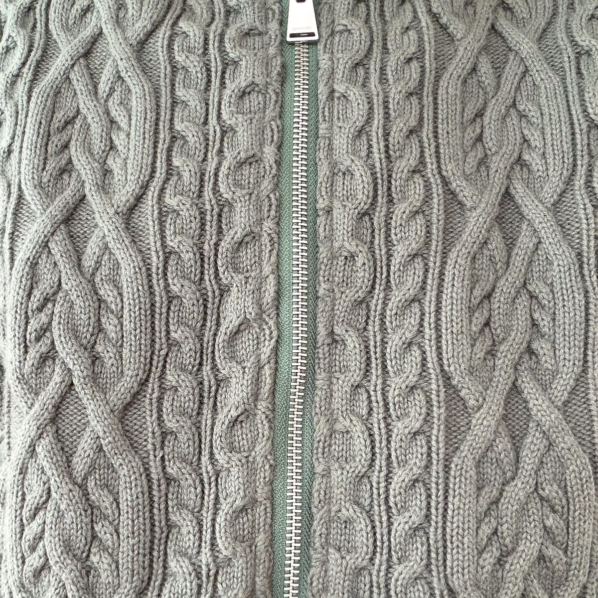 Simkhai Rollins cable-knit close up