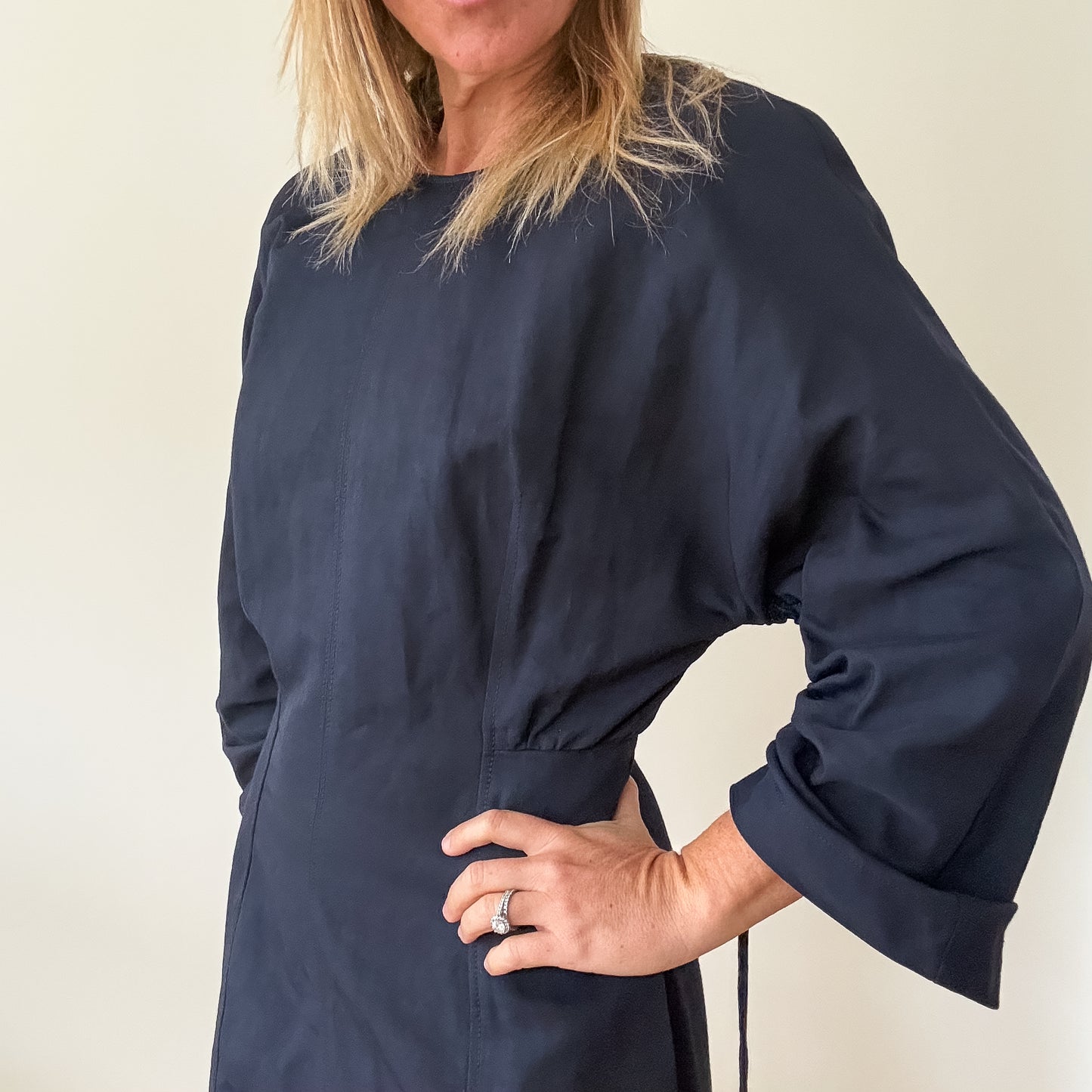 Stella McCartney Navy Cotton Dress - Size 8