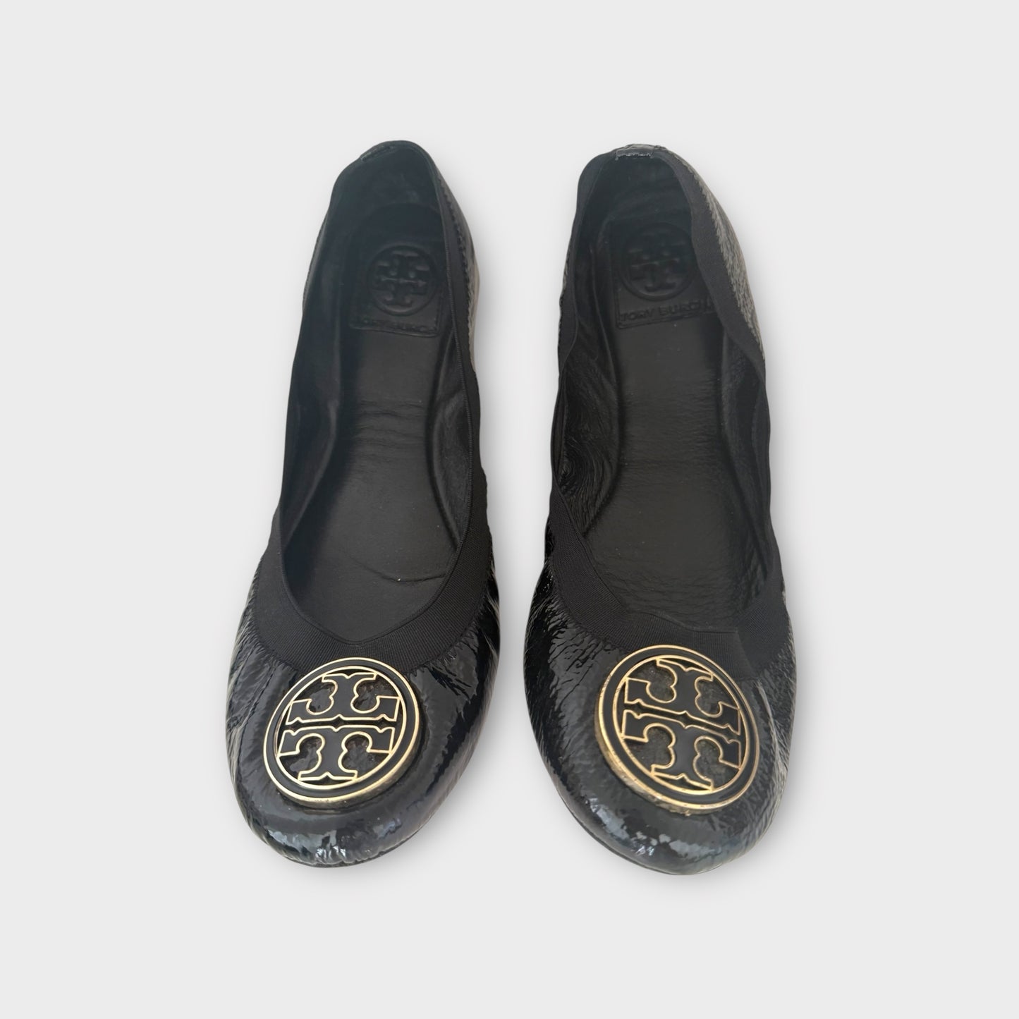 Tory Burch Black Patent Flats - Size 7