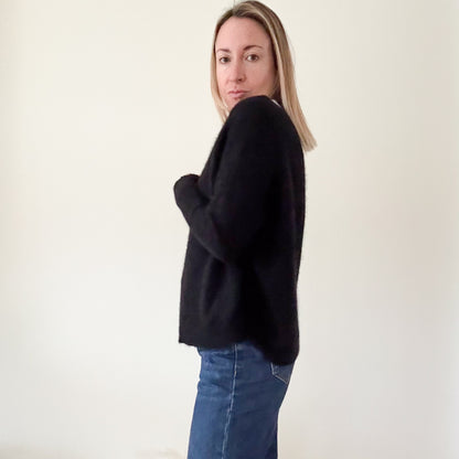360 Cashmere Black Jumper - Size M