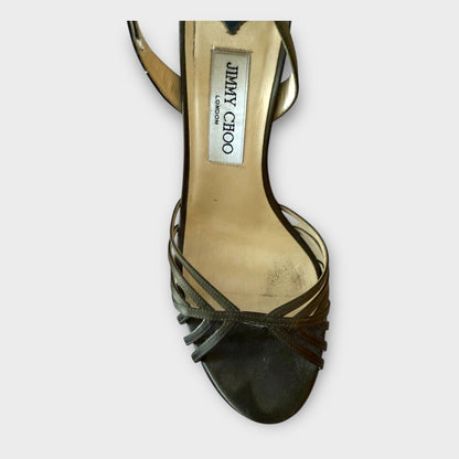 Jimmy Choo Metallic Strappy Sandal - Size 39