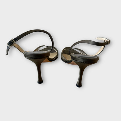 Jimmy Choo Metallic Strappy Sandal - Size 39