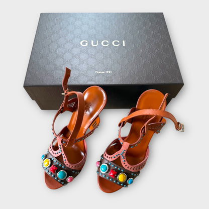 Gucci Likya Embellished Sandal - Size 37.5