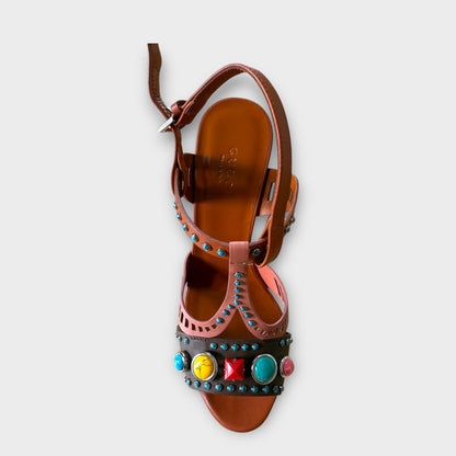 Gucci Likya Embellished Sandal - Size 37.5