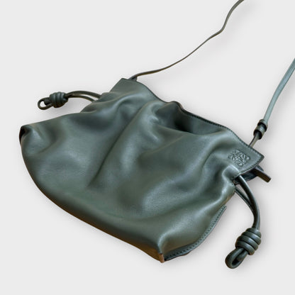 Loewe Khaki Flamenco Crossbody Bag