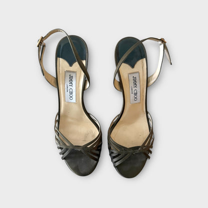 Jimmy Choo Metallic Strappy Sandal - Size 39