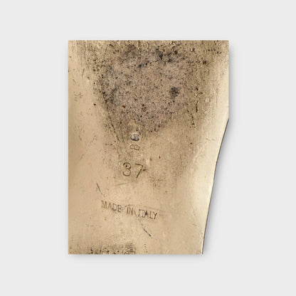 Bottega Veneta Off White Patent Flats - Size 37