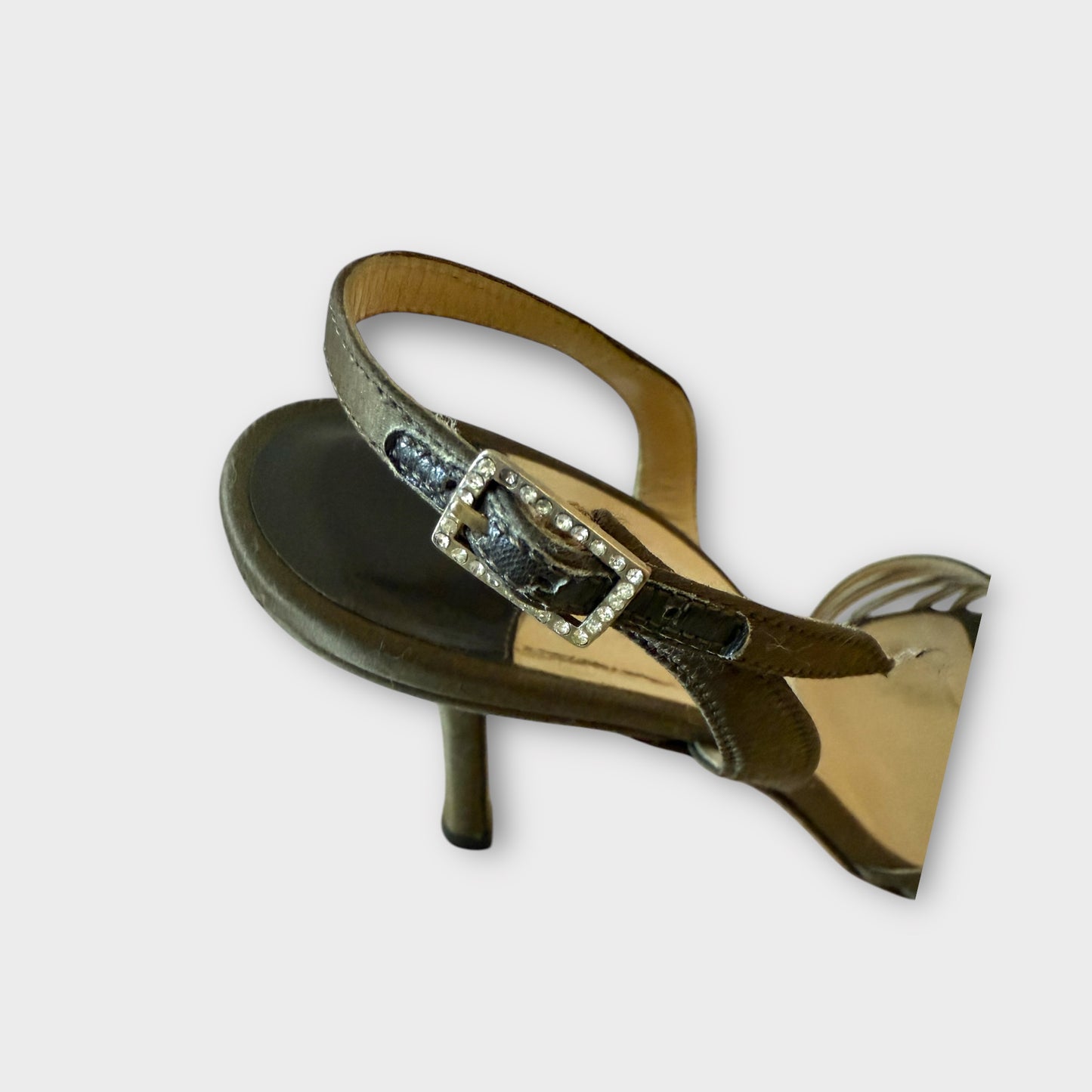Jimmy Choo Metallic Strappy Sandal - Size 39