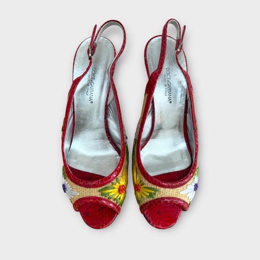 Dolce & Gabbana Wicker Slingback - Size 38