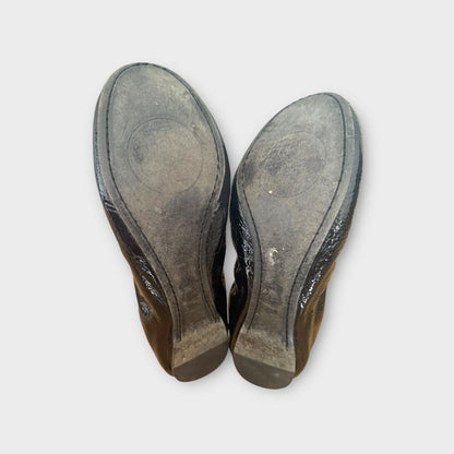 Tory Burch Black Patent Flats - Size 7