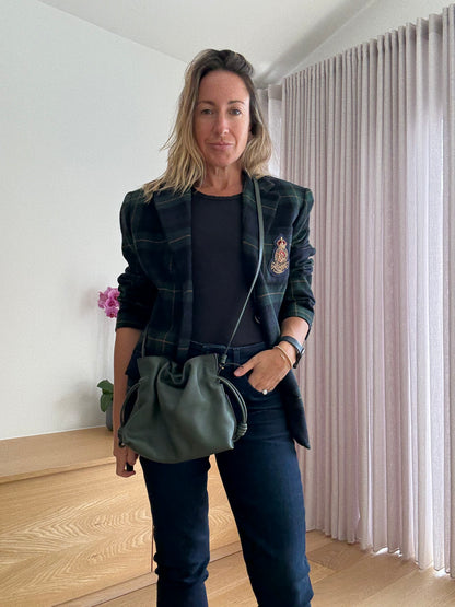 Loewe Khaki Flamenco Crossbody Bag