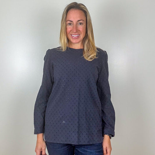 APC-Cotton-Eyelet-Blouse-Preloved-Luxury-London-Front