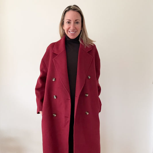 American Vintage Wool Blend Coat - Size Small