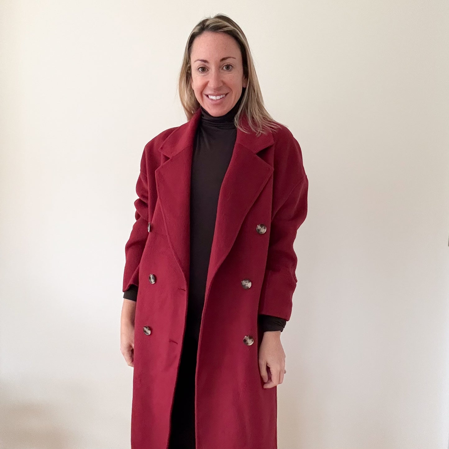 American Vintage Wool Blend Coat - Size Small