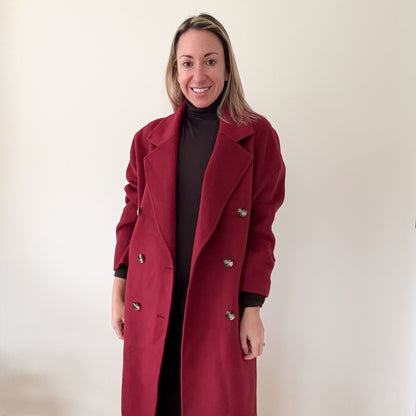 American Vintage Wool Blend Coat - Size Small