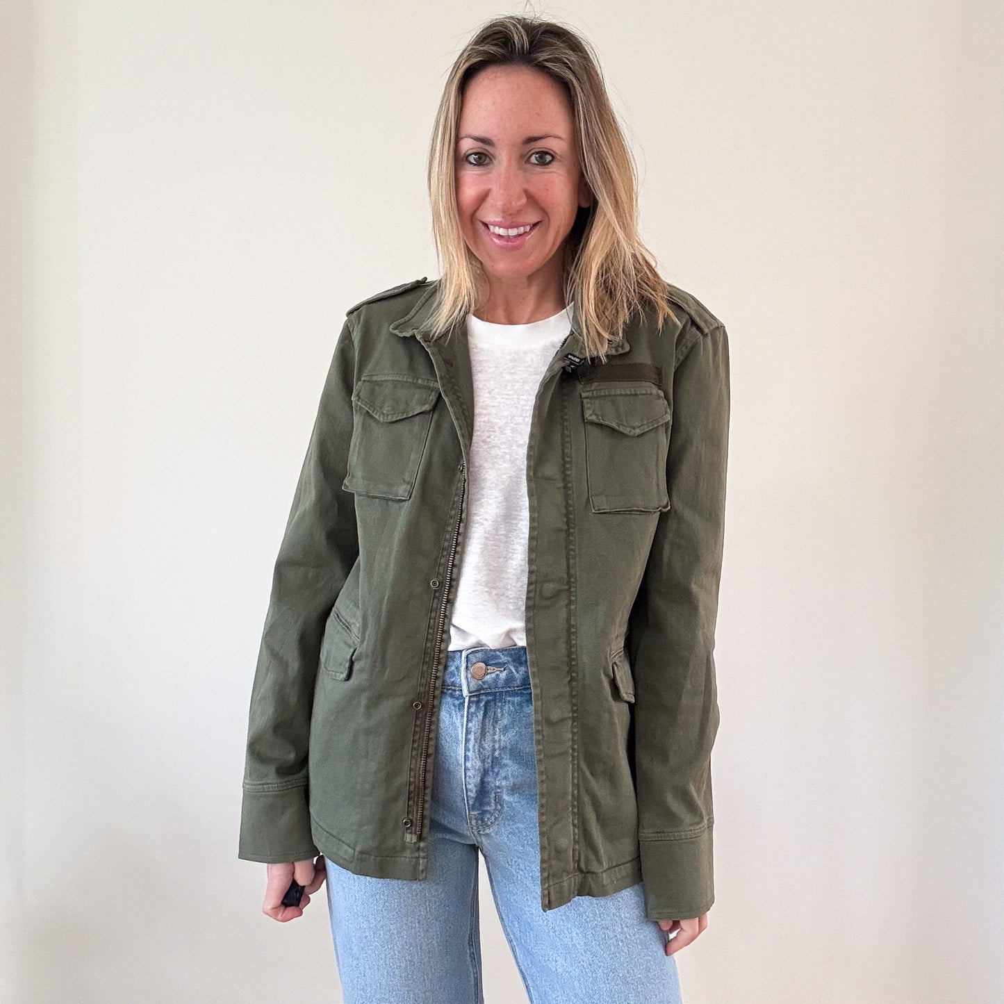 Anine Bing Khaki Army Jacket - Size Small