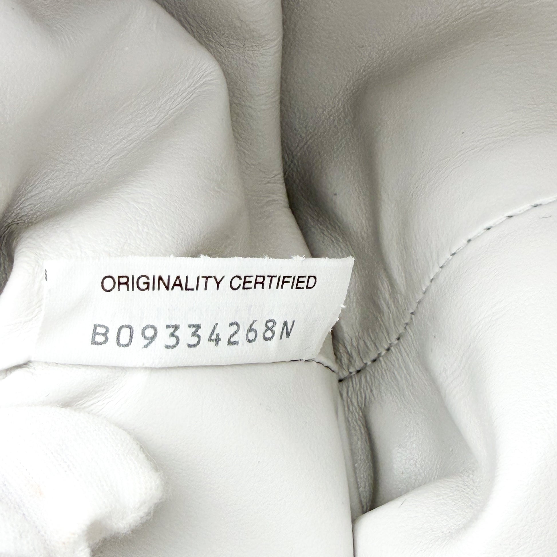 Bottega Veneta interior fabric serial number
