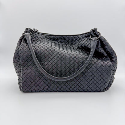 BottegaVeneta-Intrecciato-Parachute-Preloved-Luxury-Handbag-London-Front