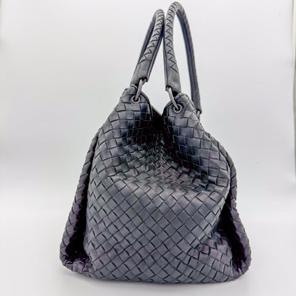 BottegaVeneta-Intrecciato-Parachute-Preloved-Luxury-Handbag-London-Side1