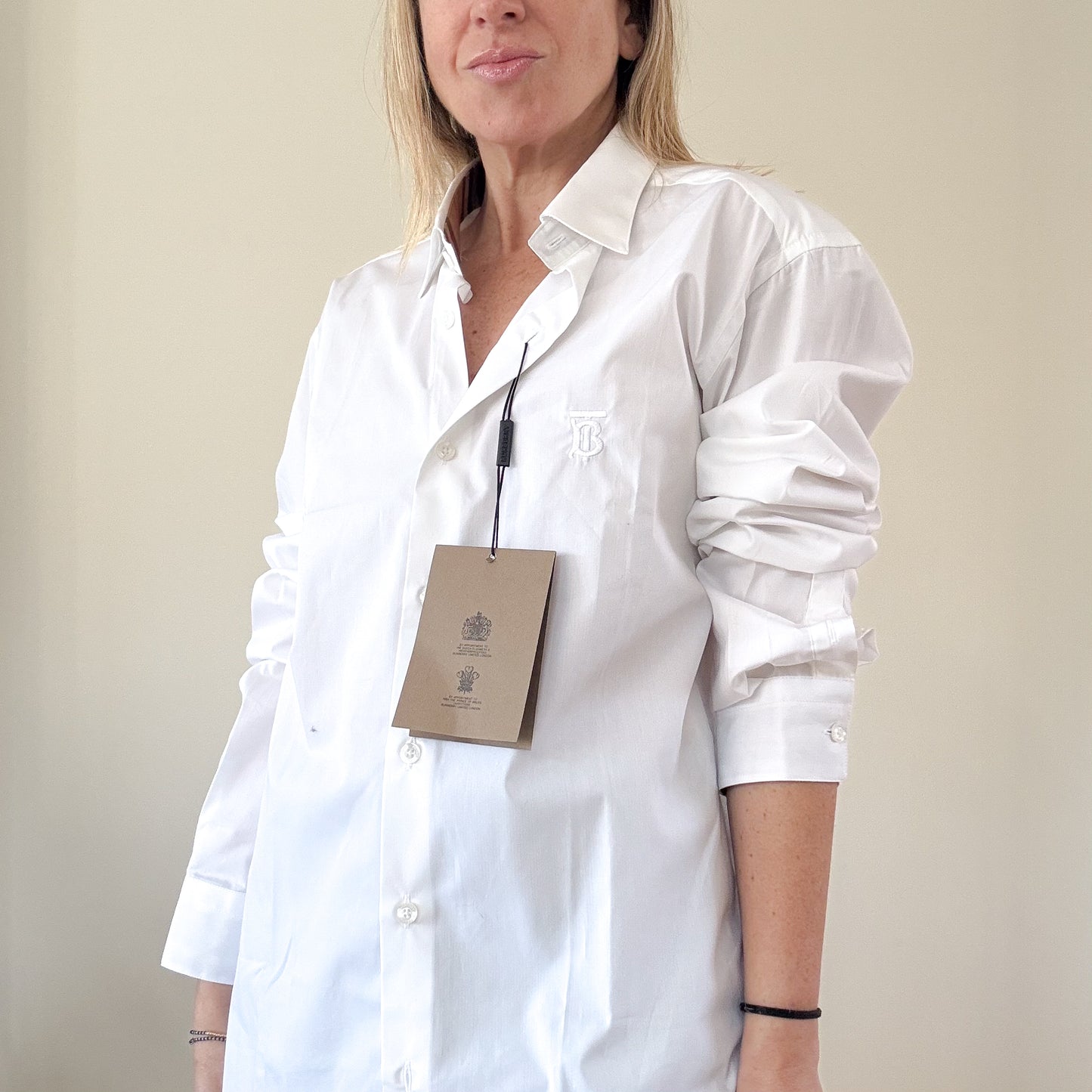Burberry Mens Cotton Shirt - Size Large