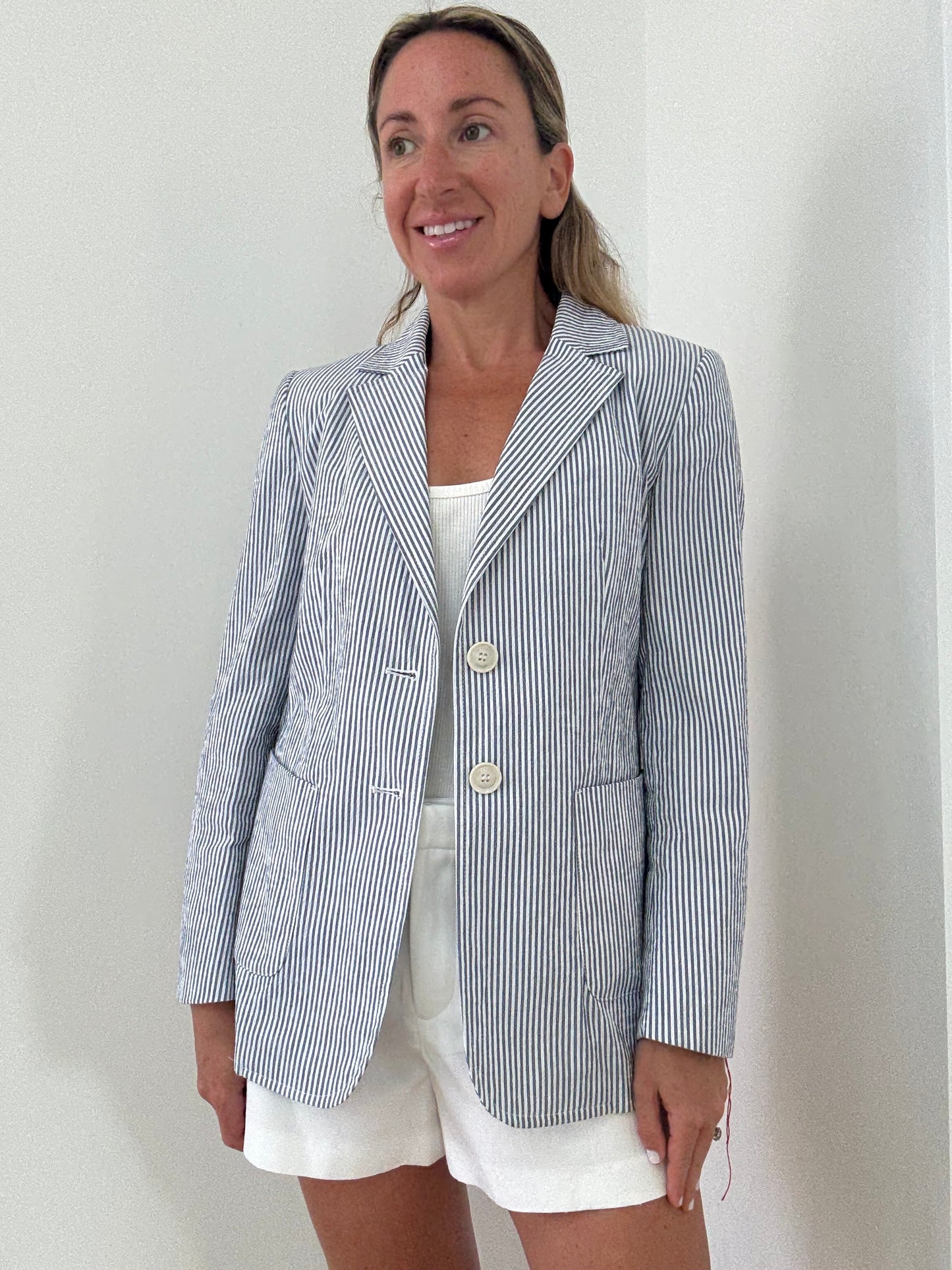 Weekend Max Mara Striped Blazer - Size 10