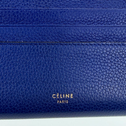 Céline Large Flap Wallet – flat lay, front view with gold "Céline Paris" stamp
