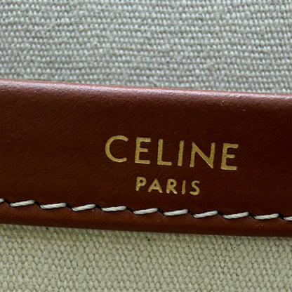 Celine Large Cabas Thaïs Triomphe Canvas Tote Bag