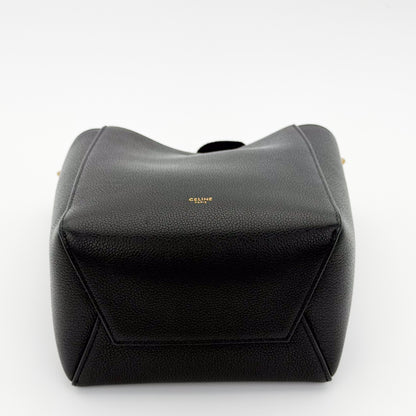 Celine black Seau Sangle bucket bag - base/underside
