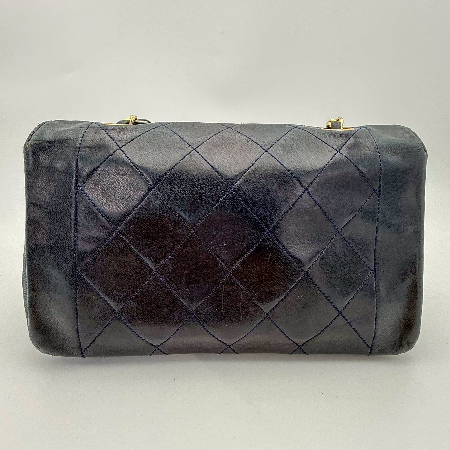 Chanel Diana Flap in Navy Quilted Leather