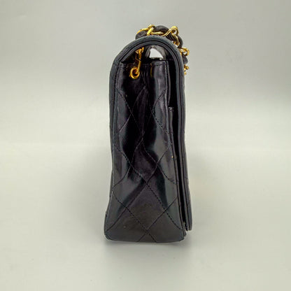 Vintage Chanel Black Leather Flap Bag