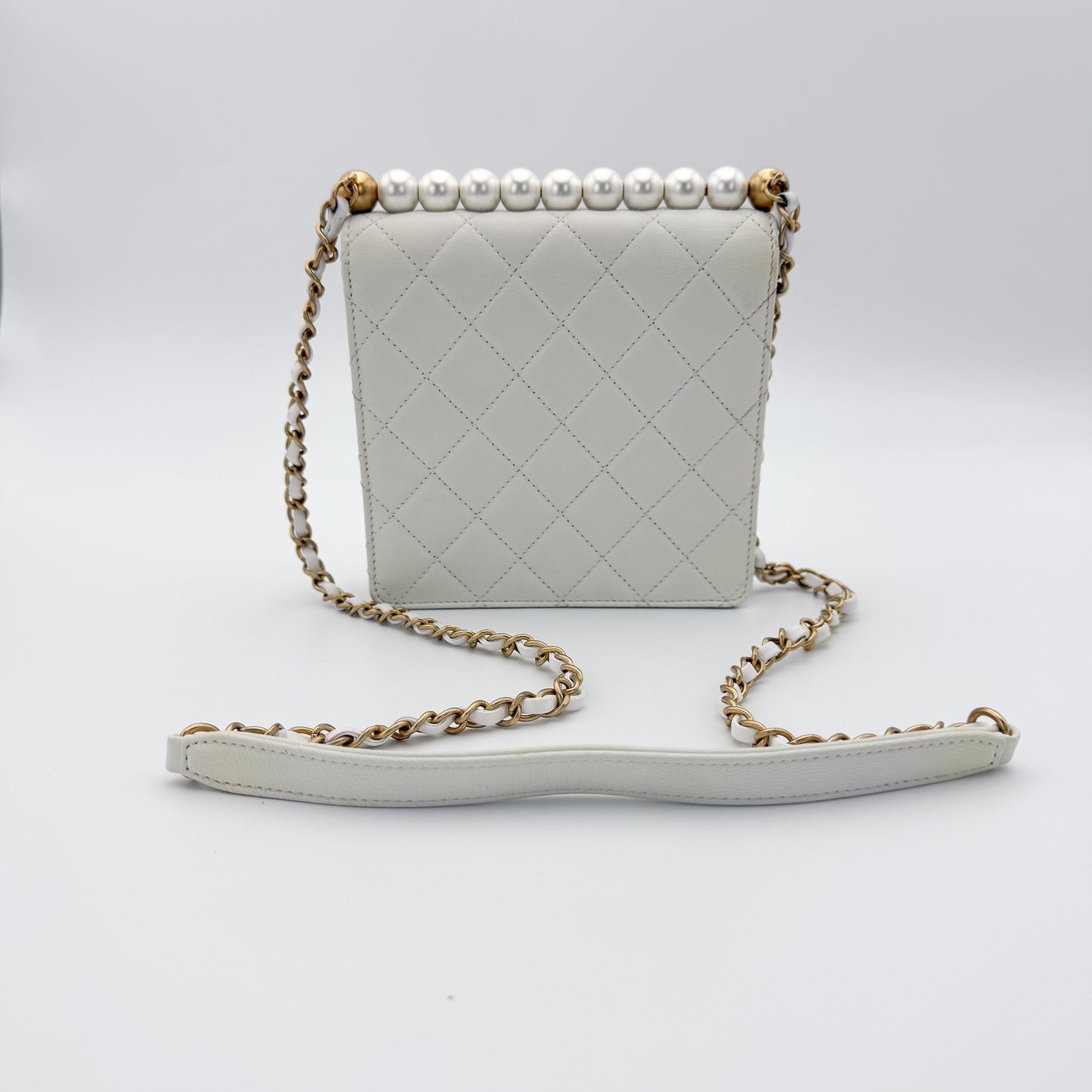 Chanel Vertical Pearl Flap Bag
