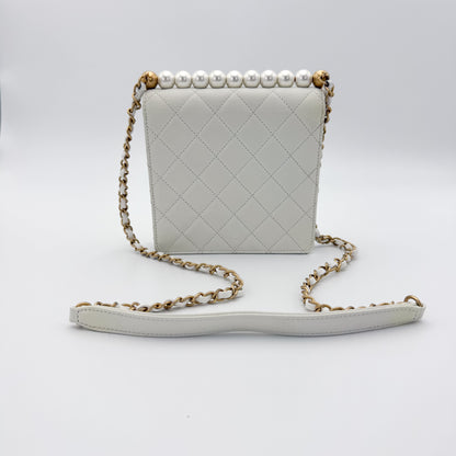 Chanel Vertical Pearl Flap Bag