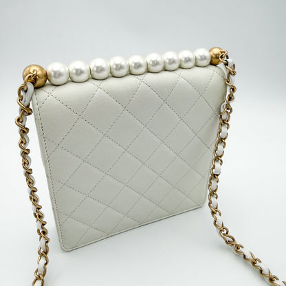 Chanel Vertical Pearl Flap Bag