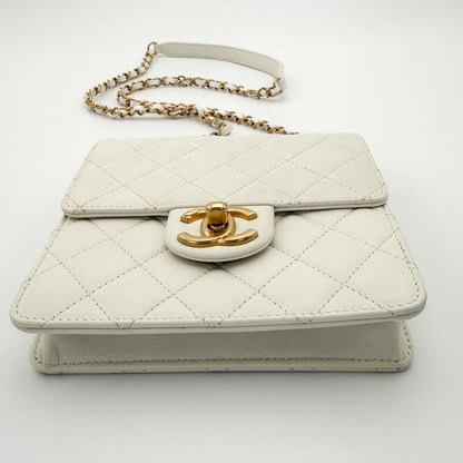 Chanel Vertical Pearl Flap Bag