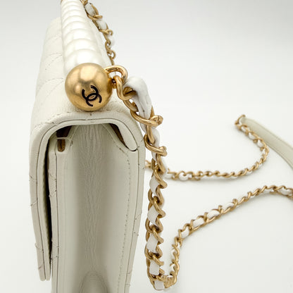 Chanel Vertical Pearl Flap Bag