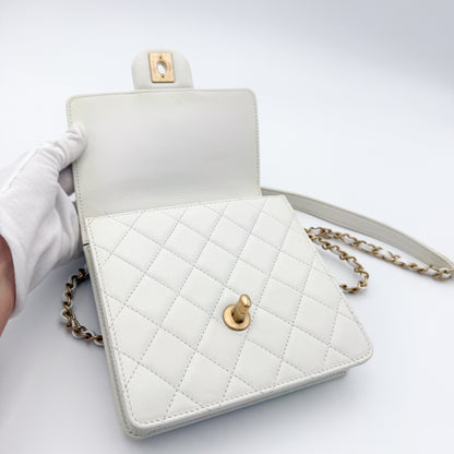 Chanel Vertical Pearl Flap Bag
