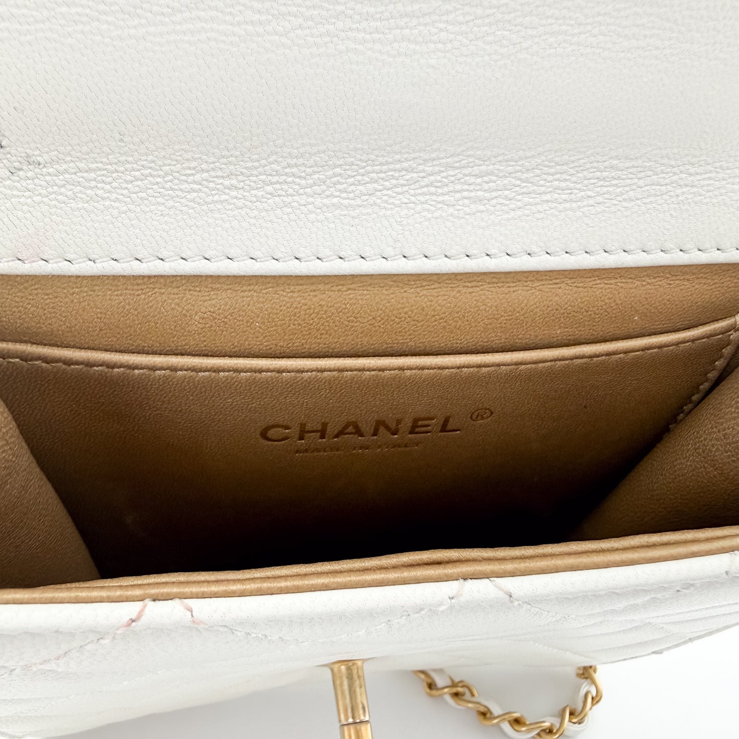 Chanel Vertical Pearl Flap Bag