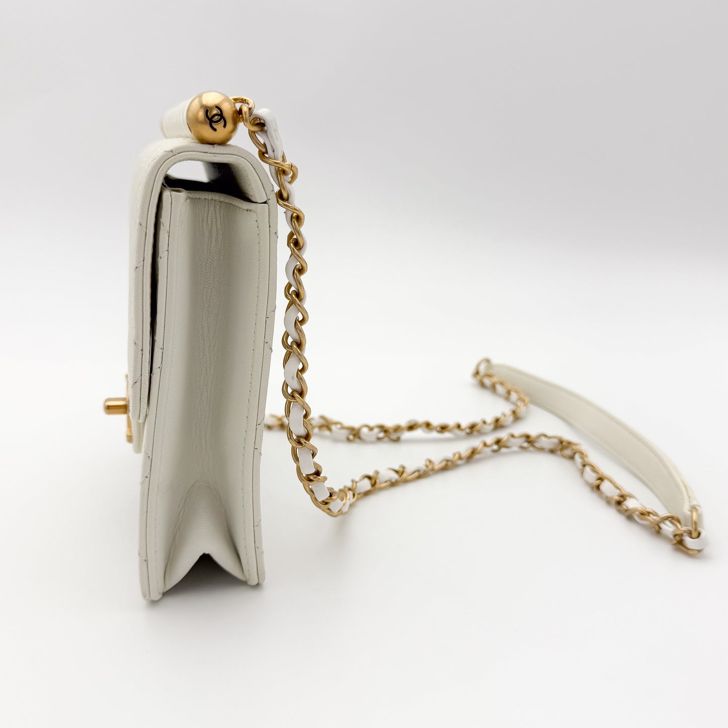 Chanel Vertical Pearl Flap Bag