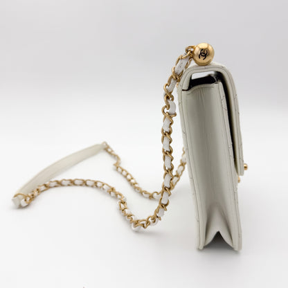 Chanel Vertical Pearl Flap Bag