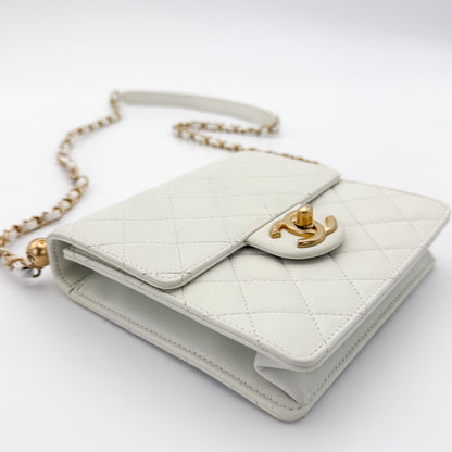 Chanel Vertical Pearl Flap Bag
