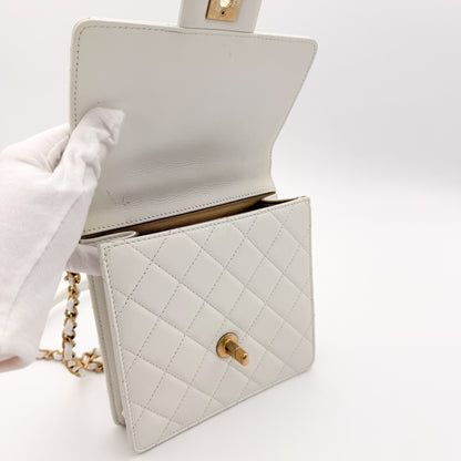 Chanel Vertical Pearl Flap Bag