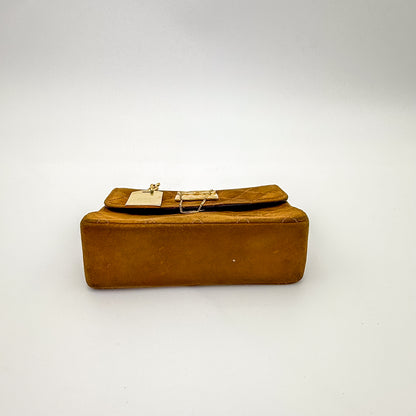Rare Chanel Vintage Genuine Suede Chain Bag