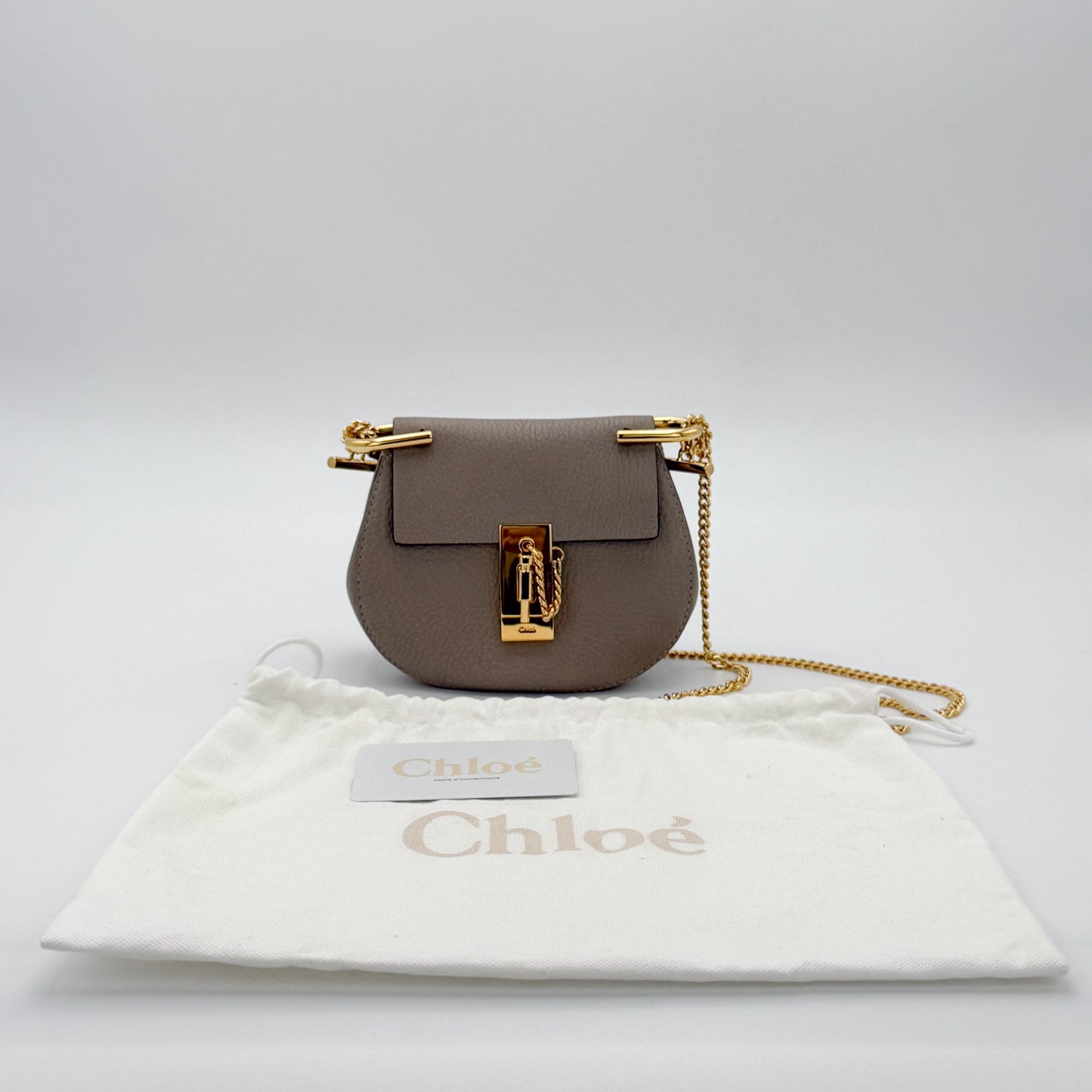 Chloé Mini Drew crossbody bag full set with dust bag and authenticity card