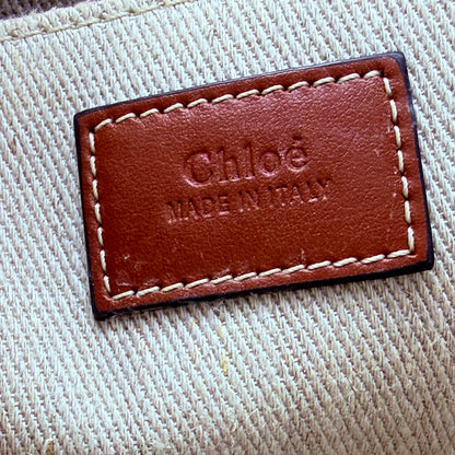 Chloé Woody Medium Canvas Tote Bag