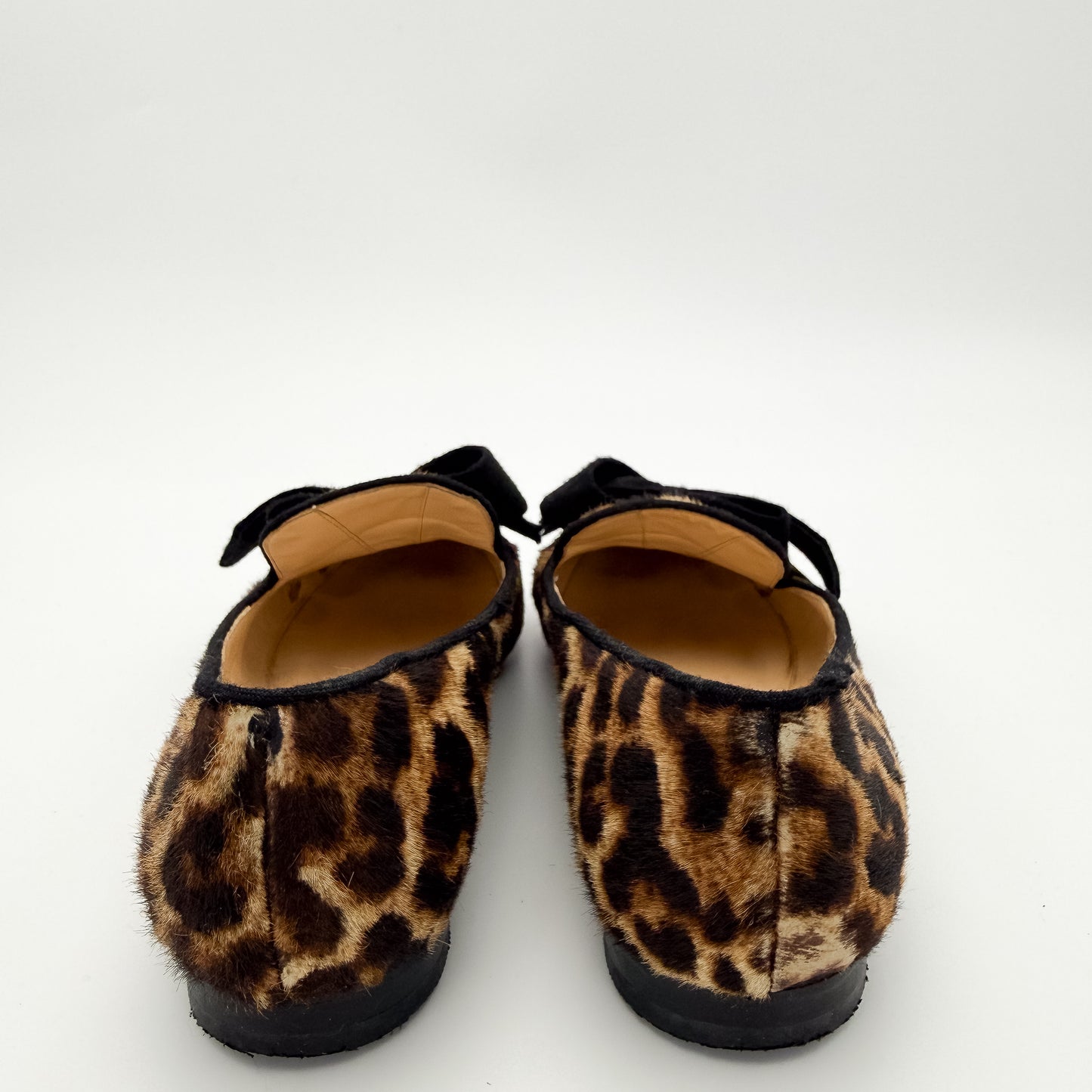 Christian Louboutin Gine Leopard Print Pony Flats - Size 37.5